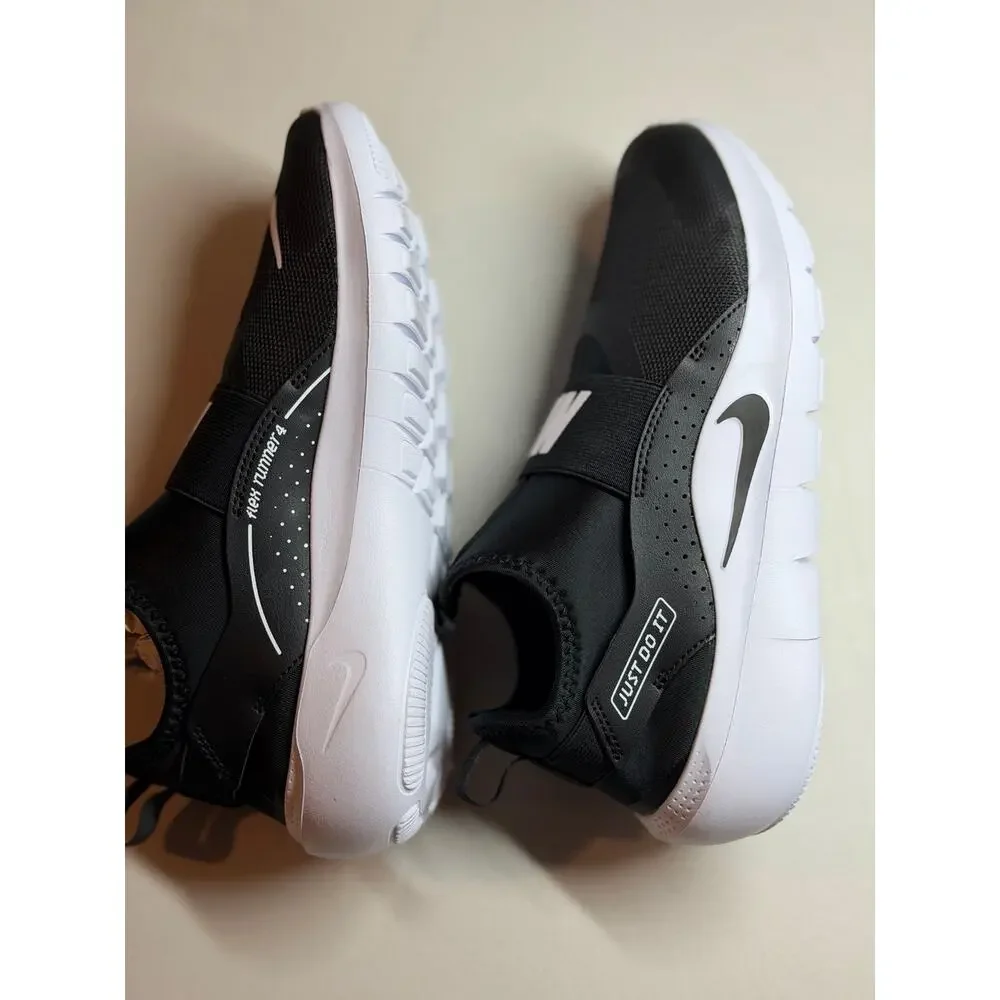 NEW! 6Y Nike Flex Runner 4 GS Black Sneakers For Kids